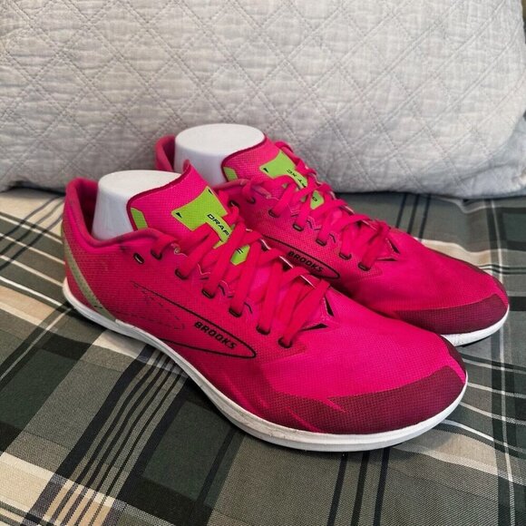 Brooks Draft XC Sneakers Womens Sz 11.5 Pink Cross Country Track Spikes Shoes - Picture 1 of 11